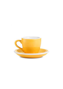 Egg 80ml Espresso Cup & Saucer | Yellow 