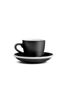 Egg 80ml Espresso Cup & Saucer | Black