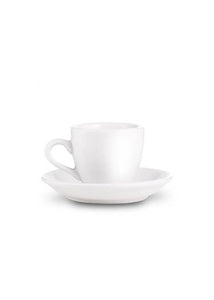 Egg 80ml Espresso Cup & Saucer | White