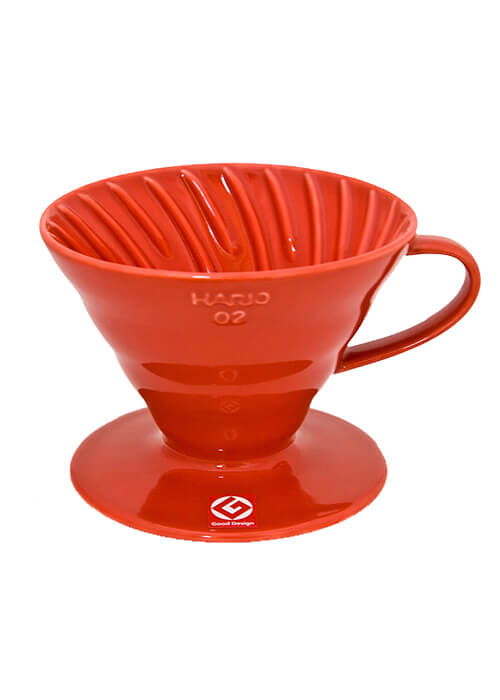 V60 Coffee Dripper 02 Ceramic  |  قمع ترشيح سيراميك أحمر