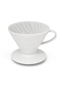 V60 Coffee Dripper 02 Ceramic  |  قمع ترشيح سيراميك أبيض