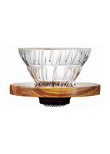 Load image into Gallery viewer, V60 Glass Dripper Olive Wood 01 